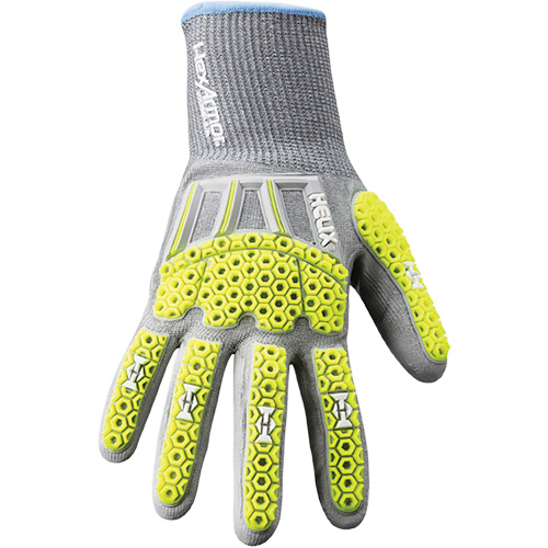 Gants antichocs Helix 3013IMP, 10/T-Grand, Paume en PEHP, Poignet &eacute;lastique D. Morneault & Fils