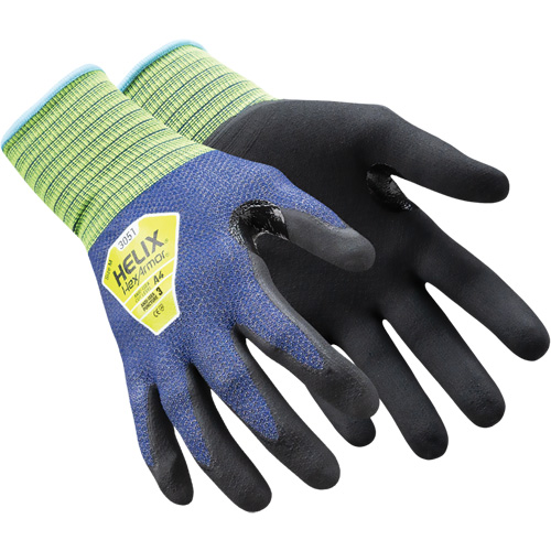 Helix&reg; 3051 Thin Work Gloves, 6/X-Small, 21 Gauge, Foam Nitrile Coated, ASTM ANSI Level A4/EN 388 Level D D. Morneault & Fils