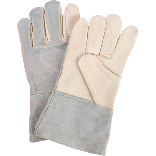 Gants de travail d'usage standard, Grand, Paume en Cuir fleur de vache D. Morneault & Fils