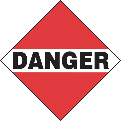 Danger Mixed Load TDG Placard, Adhesive Vinyl D. Morneault & Fils