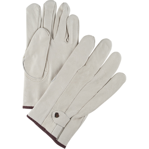 Standard-Duty Ropers Gloves, Large, Grain Cowhide Palm D. Morneault & Fils