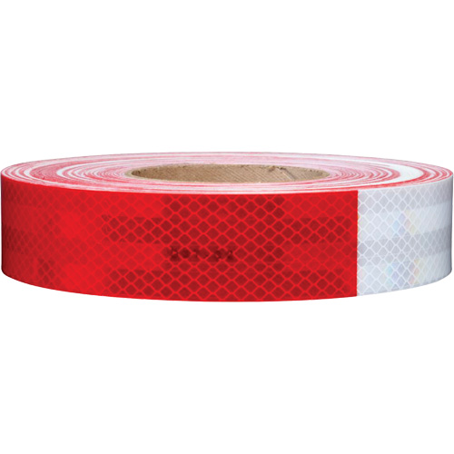 3M Scotchlite Diamond Grade Conspicuity Sheeting Series 985, 2" W x 12" L, Red & White D. Morneault & Fils