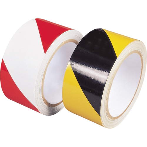 Engineer Grade Reflective Tape, 2" x 30', Polyethylene, Black and Yellow D. Morneault & Fils