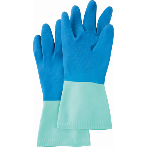 Protector Gloves, Size 2X-Large/10/10.5, 13" L, Nitrile, Flock-Lined Inner Lining, 28-mil D. Morneault & Fils