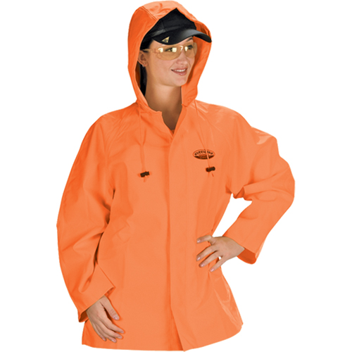 Hurricane Flame Retardant/Oil Resistant Rain Suits - Jacket, 4X-Large, High Visibility Orange D. Morneault & Fils