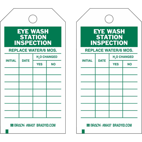 &eacute;tiquettes de rapport d'inspection, Polyester, 4" la x 7" h, Anglais D. Morneault & Fils