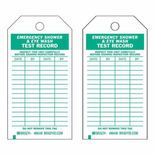&eacute;tiquettes pour r&eacute;sultats de test, Polyester, 4" la x 7" h, Anglais D. Morneault & Fils