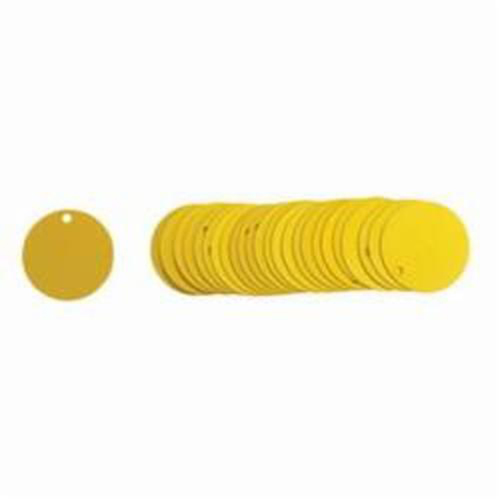 &eacute;tiquettes rondes vierges pour vannes, Aluminium, 2" dia. D. Morneault & Fils