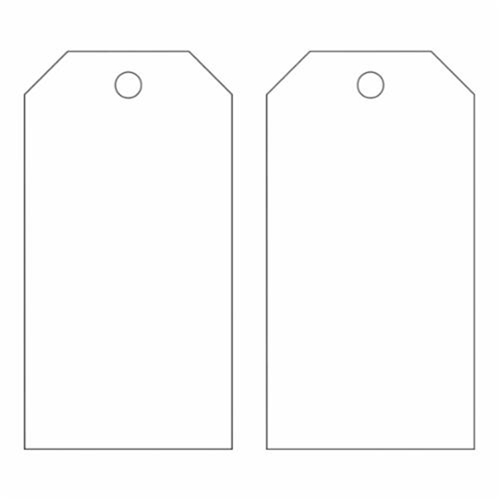Blank Self-Laminating Accident Prevention Tags, Metal, 3" W x 5-3/4" H D. Morneault & Fils