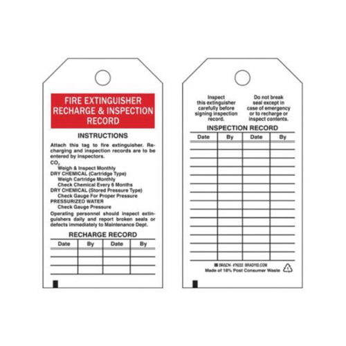 &eacute;tiquettes de rapport d'inspection, Polyester, 3" la x 5-3/4" h, Anglais D. Morneault & Fils