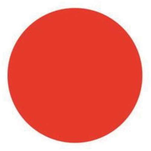 &eacute;tiquettes rondes inscriptibles, Cercle, 1,5" lo x 1,5" la, Rouge D. Morneault & Fils