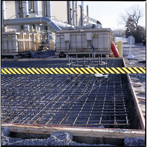 Barricade Tape, English, 3" W x 200' L, 3 mils, Black on Yellow D. Morneault & Fils