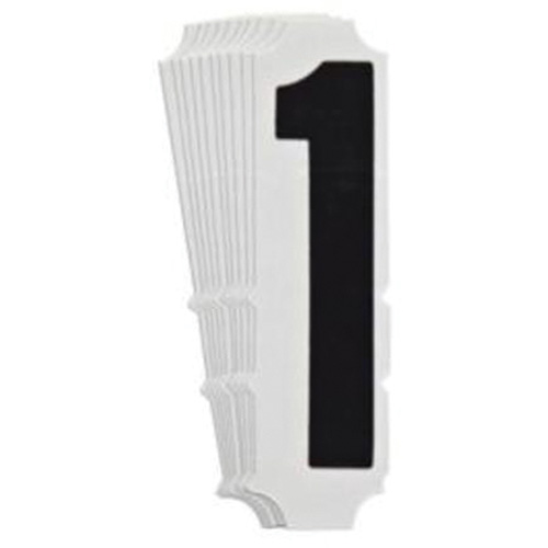 Quick-Align&reg; Individual Gothic Number and Letter Labels, 1, 4" H, Black D. Morneault & Fils