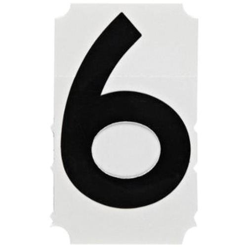 &eacute;tiquettes de lettres et chiffres gothiques individuels Quick-Align, 6, 4" h, Noir D. Morneault & Fils