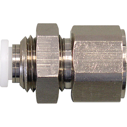 Topfit Female Threaded Bulkhead Connector Fitter, 1/2" Dia, Polymer D. Morneault & Fils