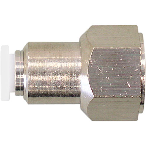 Topfit Female Threaded Straight Connector Fitting, 1/2" Dia, Polymer D. Morneault & Fils