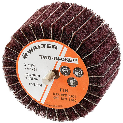 Meule &agrave; lamelles abrasives Two-In-One D. Morneault & Fils