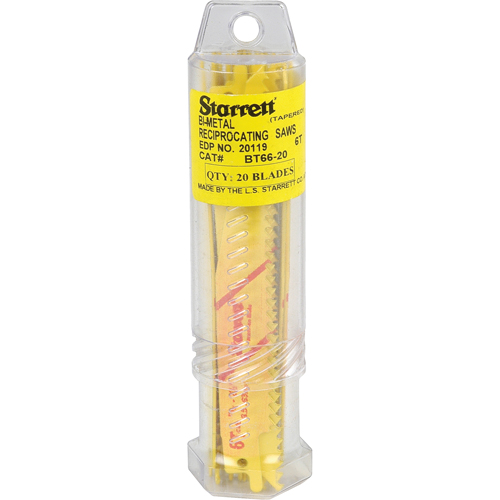 Lames droites pour scies alternatives Fastcut, Bim&eacute;tal, 6 Dents par pouce, 6" lo x 3/4" la D. Morneault & Fils