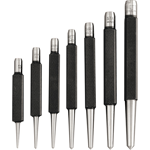 7-Piece Centre Punches With Square Shank D. Morneault & Fils