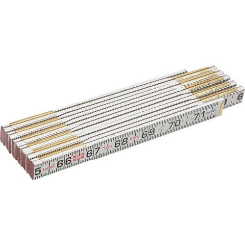 Red End&reg; Two Way&reg; Rule, 6' L, Wood, 1/16" Graduations D. Morneault & Fils