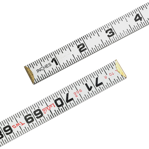 Red End&reg; Two Way&reg; Rule, 6' L, Wood, 1/16" Graduations D. Morneault & Fils