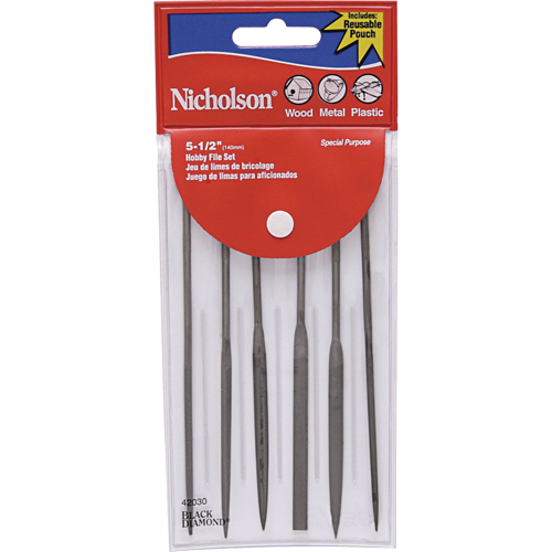 Assorted Miniature Files, 6 Pcs D. Morneault & Fils