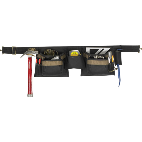 Ceinture &agrave; outils combin&eacute;e de luxe, Polyester, Noir D. Morneault & Fils