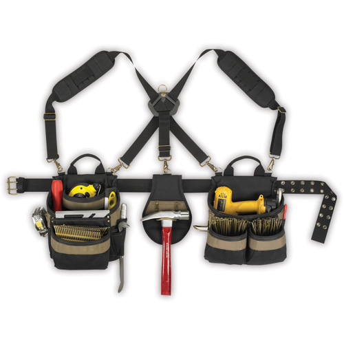 20-Pocket, 5-Piece Comfortlift Combo Systems, Polyester, Black D. Morneault & Fils