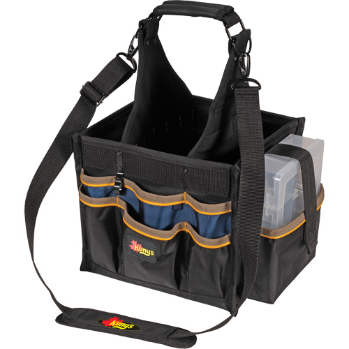 Large Electrical & Maintenance Tool Carrier, Polyester, 23 Pockets, Black D. Morneault & Fils