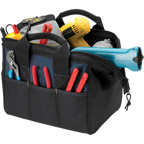 Sac &agrave; outils BIGMOUTH, Polyester, 23 pochettes, Noir D. Morneault & Fils