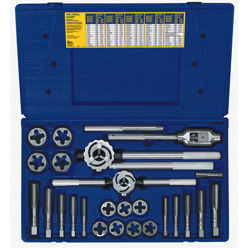 Hanson&reg; Metric Tap & Hex Die Set, 25 Pieces D. Morneault & Fils