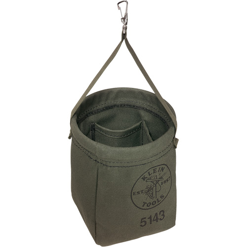 Sac &agrave; fond conique, 8" h, Toile, Gris D. Morneault & Fils