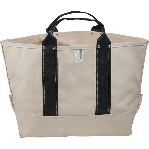 Heavy-Duty 17" Tool Bag, Canvas, 1 Pockets, Beige/Black D. Morneault & Fils