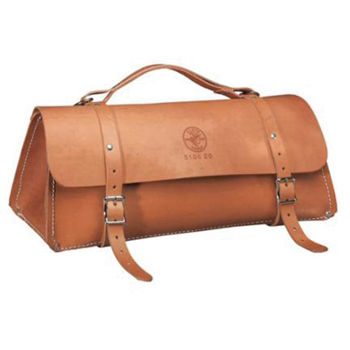 Sac de luxe en cuir de 20 po, Cuir, 1 pochettes, Brun D. Morneault & Fils