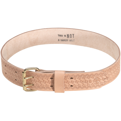 Heavy-Duty Embossed Tool Belt, Leather, Tan D. Morneault & Fils