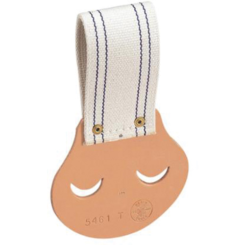 Spud Wrench Holder with Cotton Web Tunnel Connection, Tool Holder, Leather, 2 Pockets D. Morneault & Fils