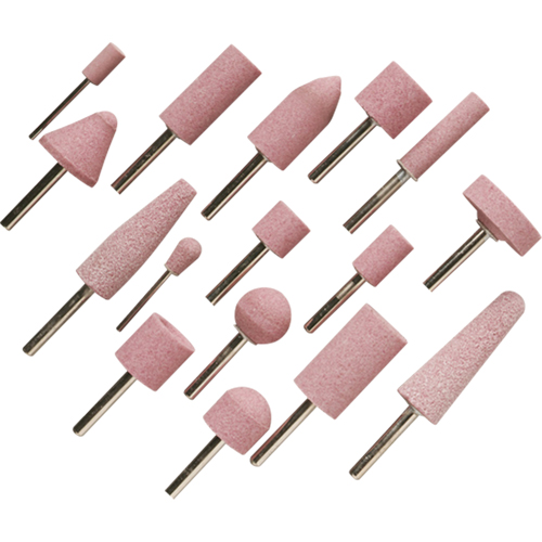 A60R Vitrified Mounted Points, A12, Aluminum Oxide, 11/16" Dia., 1-1/4" L, 60 Grit D. Morneault & Fils