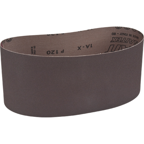 Courroie abrasive pour ponceuse portative, 4" la x 24" lo, Oxyde d'aluminium, Grain 120 D. Morneault & Fils