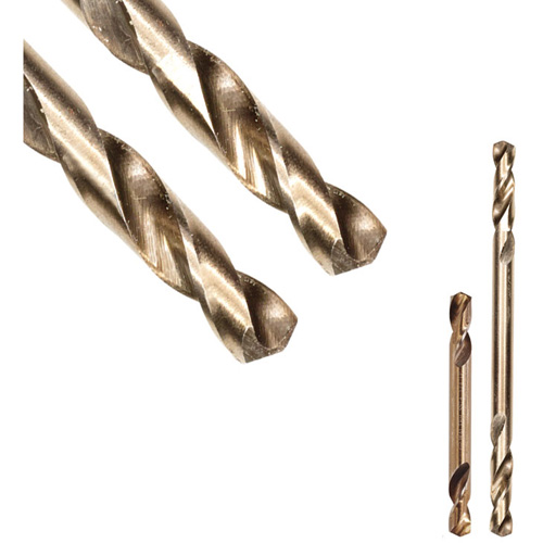 SST+ Double-Ended Stub Drill Bit, F, High Speed Steel, 1-7/64" Flute, 135° Point D. Morneault & Fils