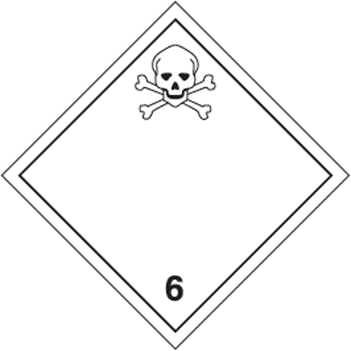 &eacute;tiquettes d'exp&eacute;dition TMD, Classe 6,1, Substances toxiques, Vinyle D. Morneault & Fils