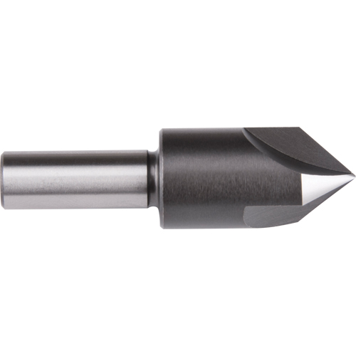 Straight Shank Countersink, 3/8", High Speed Steel, 60° Angle, 3 Flutes D. Morneault & Fils