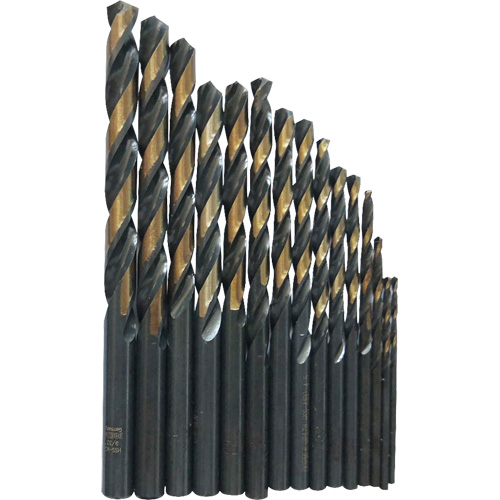 Jeu de forets s&eacute;rie courte, 29 morceaux, Acier rapide D. Morneault & Fils