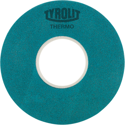Meule plate simple thermique &agrave; liant &eacute;lastique, 7-7/8" x 0,787", Arbre 3", Type 1 D. Morneault & Fils