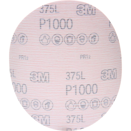 Hookit 375L Film Disc, 6" Dia., P1000 Grit, Aluminum Oxide D. Morneault & Fils