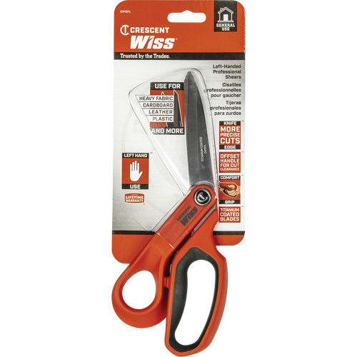Tradesman Shears, 10", Rings Handle D. Morneault & Fils