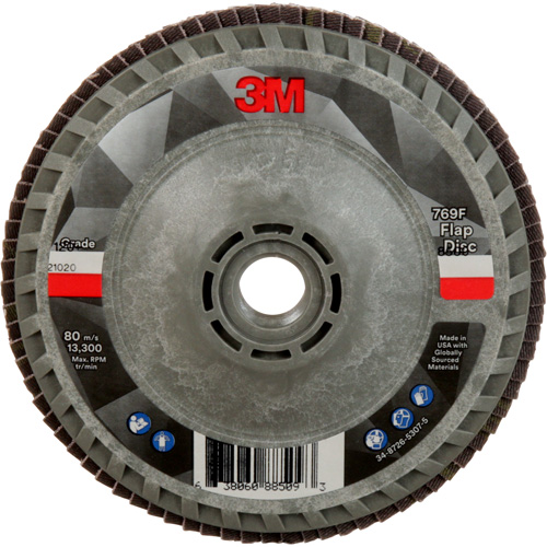 769F Quick Change Flap Disc, 4-1/2" x 5/8"-11, Type 27, 120+ Grit, Ceramic D. Morneault & Fils