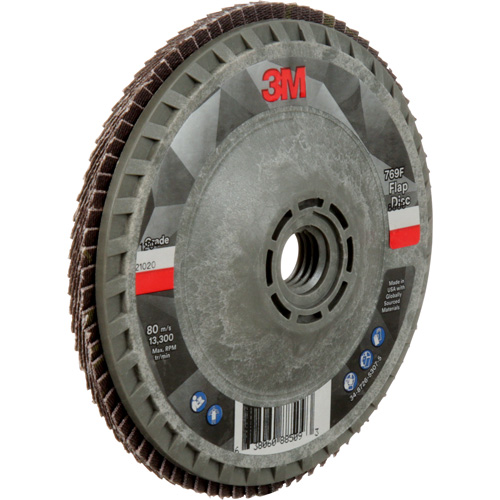 769F Quick Change Flap Disc, 4-1/2" x 5/8"-11, Type 27, 120+ Grit, Ceramic D. Morneault & Fils