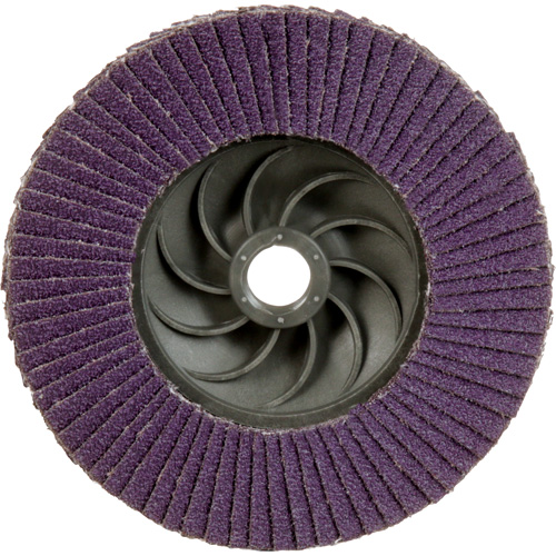 Disque &agrave; lamelles &agrave; changement rapide 769F, 4-1/2" x 5/8"-11, Type 27, Grain 60+, C&eacute;ramique D. Morneault & Fils