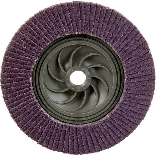 Disque &agrave; lamelles &agrave; changement rapide 769F, 5" x 5/8"-11, Type 29, Grain 60+, C&eacute;ramique D. Morneault & Fils