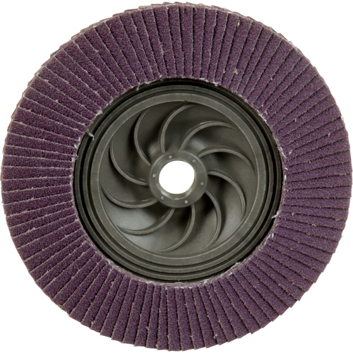 Disque &agrave; lamelles &agrave; changement rapide 769F, 5" x 5/8"-11, Type 29, Grain 80+, C&eacute;ramique D. Morneault & Fils